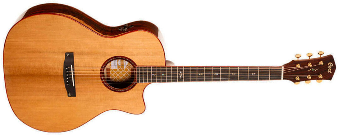 Cort Gold A10 Cocobolo Grand Auditorium Cw Epicea Cocobolo Eb - Natural - Guitarra folk - Main picture