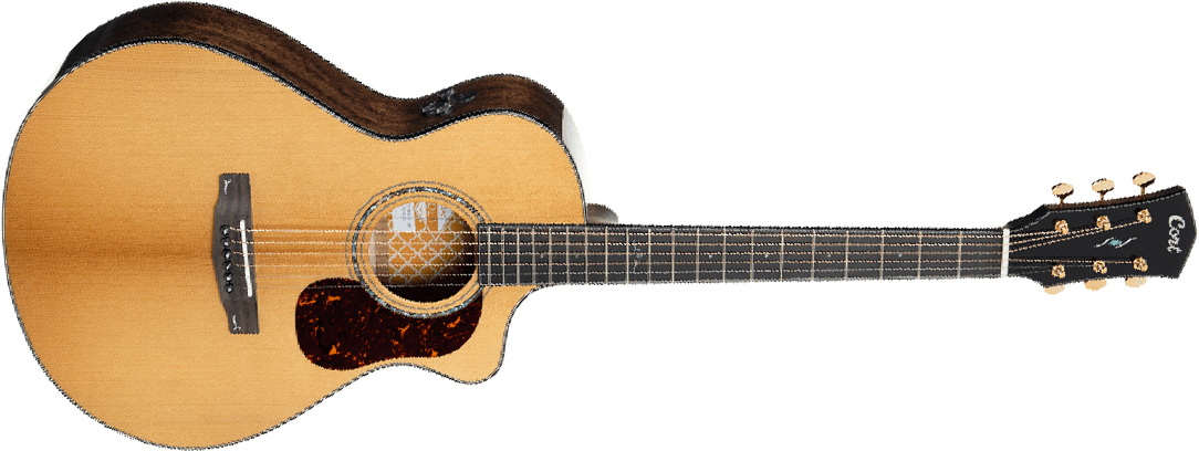 Cort Gold-mc6 Ovangkol Concert Cw Epicea Ovangkol Eb - Natural - Guitarra folk - Main picture