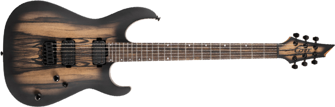 Cort Kx500 2h Seymour Duncan Ht Eb - Natural Black Burst Matte - Guitarra electrica metalica - Main picture