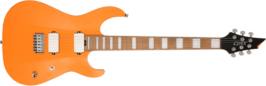 Cort Kx600 Infinite 2h Fishman Fluence Ht Mn - Orange Crush Satin - Guitarra eléctrica con forma de str. - Main picture