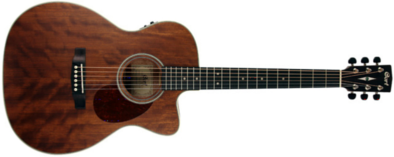 Cort Luce L100-ocmh Ns Om Orchestra Model Cw Tout Acajou Ova - Natural Satin - Guitarra electro acustica - Main picture