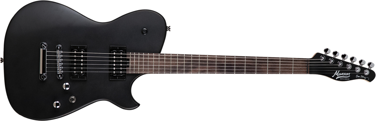 Cort Matthew Bellamy Mbm-1 Signature Hh Ht Lau - Black Satin - Guitarra electrica retro rock - Main picture