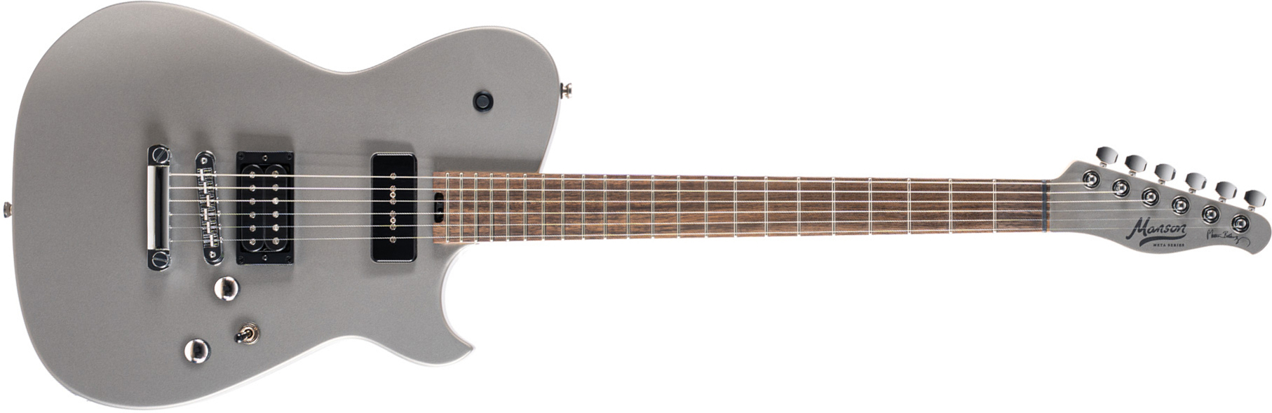 Cort Matthew Bellamy Mbm2 Meta Signature Hs P90 Ht Lau - Grey Sparkle - Guitarra eléctrica con forma de tel - Main picture