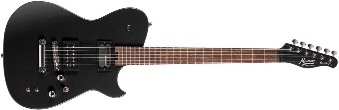 Cort Matthew Bellamy Mbm2 Sustainiac Meta Signature 2h Ht Lau - Satin Black - Guitarra eléctrica con forma de tel - Main picture