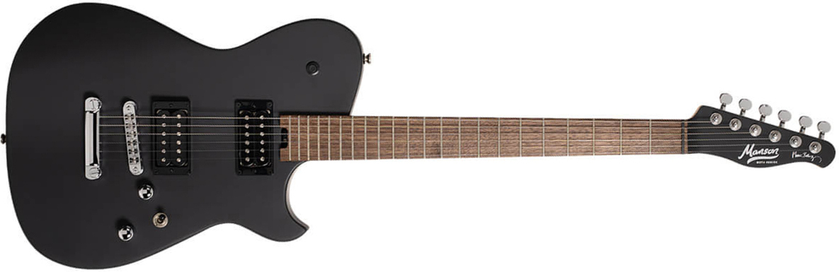 Cort Matthew Bellamy Mbm2h Meta Signature 2h Ht Lau - Satin Black - Guitarra eléctrica con forma de tel - Main picture