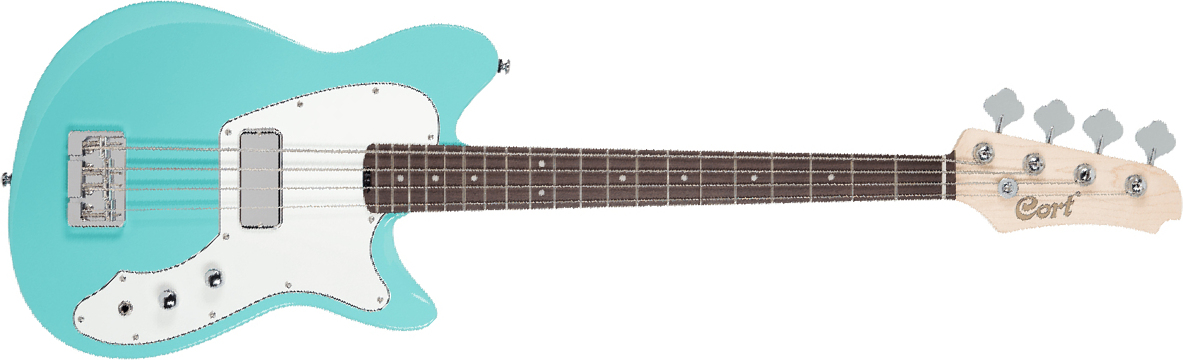 Cort Retro 304 Shsc Rw - Sea Foam Green - Bajo eléctrico de viaje - Main picture
