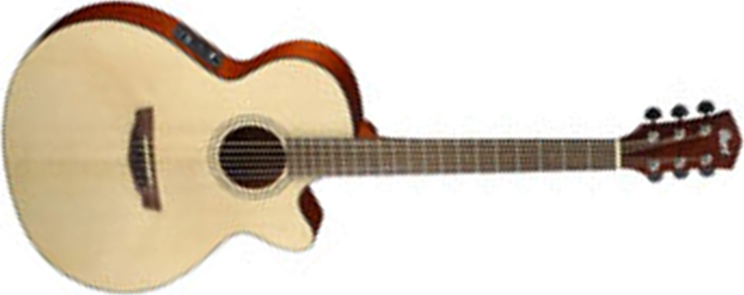 Cort Sfx1f Slim Body Cw Epicea Acajou Ova - Natural Satin - Guitarra electro acustica - Main picture