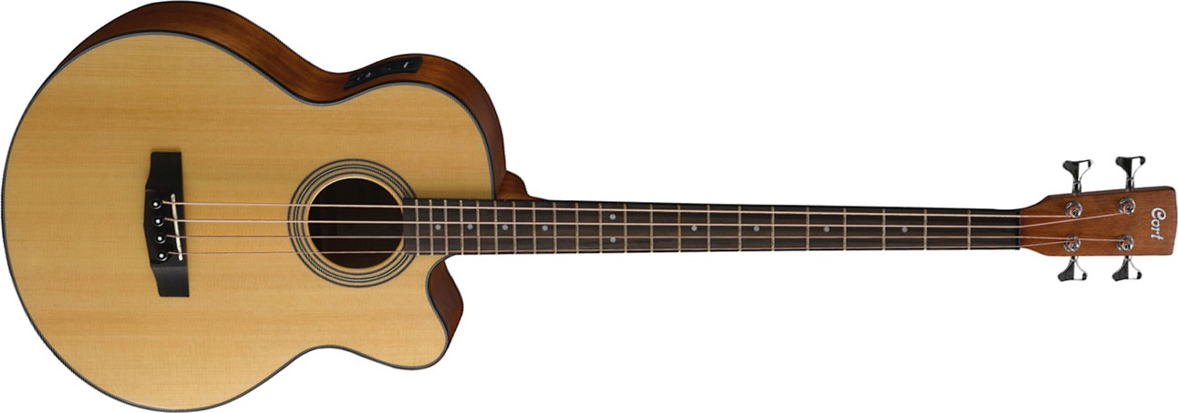 Cort Sjb5f Ns Jumbo Cw Epicea Acajou - Natural Satin - Bajo acústico - Main picture