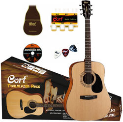 Pack guitarra acústica Cort Trailblazer CAP-810 Pack - Natural open pore