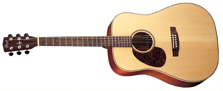 Cort Earth 100 Lh Dreadnought Gaucher Epicea Acajou Ova - Natural Satin - Guitarra acústica & electro - Variation 1