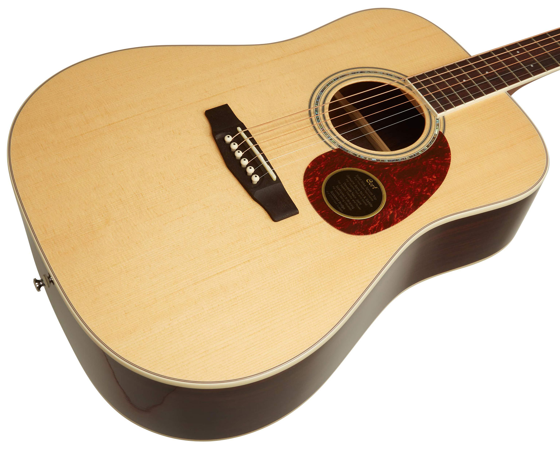 Cort Earth 100 Rosewood Dreadnought Epicea Palissandre Ova - Natural Glossy - Guitarra acústica & electro - Variation 2