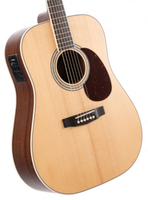 Cort Earth 100f Dreadnought Epicea Acajou Ova - Natural Satin - Guitarra electro acustica - Variation 1