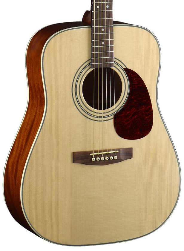 Cort Earth 70 Dreadnought Epicea Acajou Rw - Natural Gloss - Guitarra acústica & electro - Variation 2