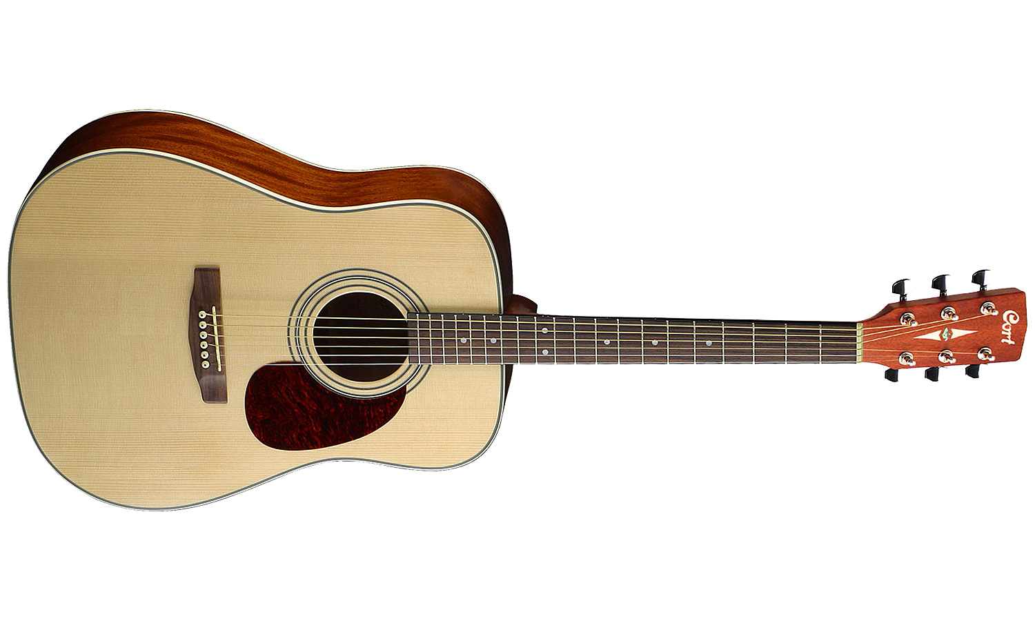 Cort Earth 70 Dreadnought Epicea Acajou Rw - Natural Gloss - Guitarra acústica & electro - Variation 1
