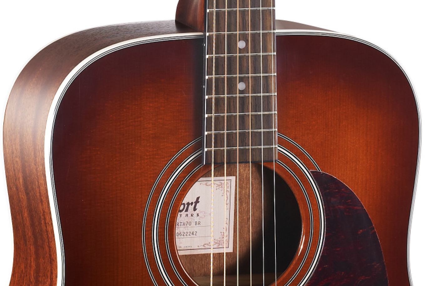 Cort Earth 70 Br Dreadnought Epicea Acajou - Brown Gloss - Guitarra acústica & electro - Variation 2