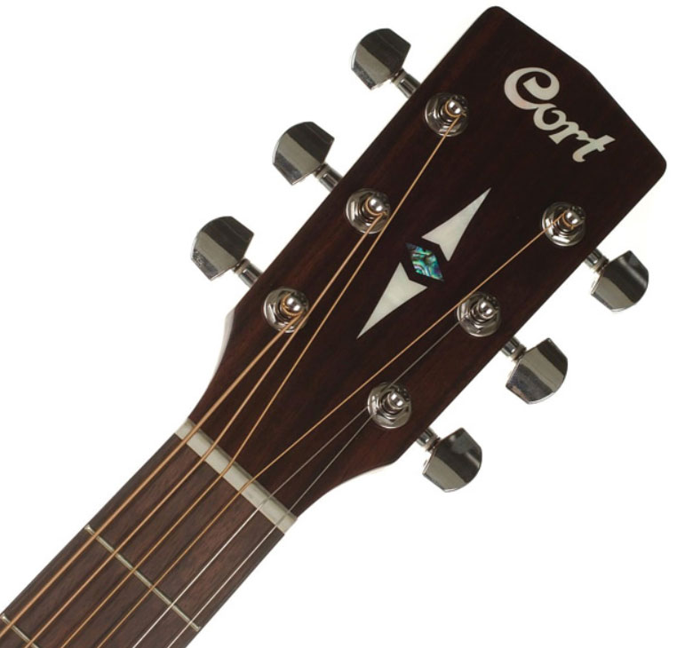 Cort Earth 70 Mh Dreadnought Tout Acajou Ova - Natural Open Pore - Guitarra acústica & electro - Variation 2