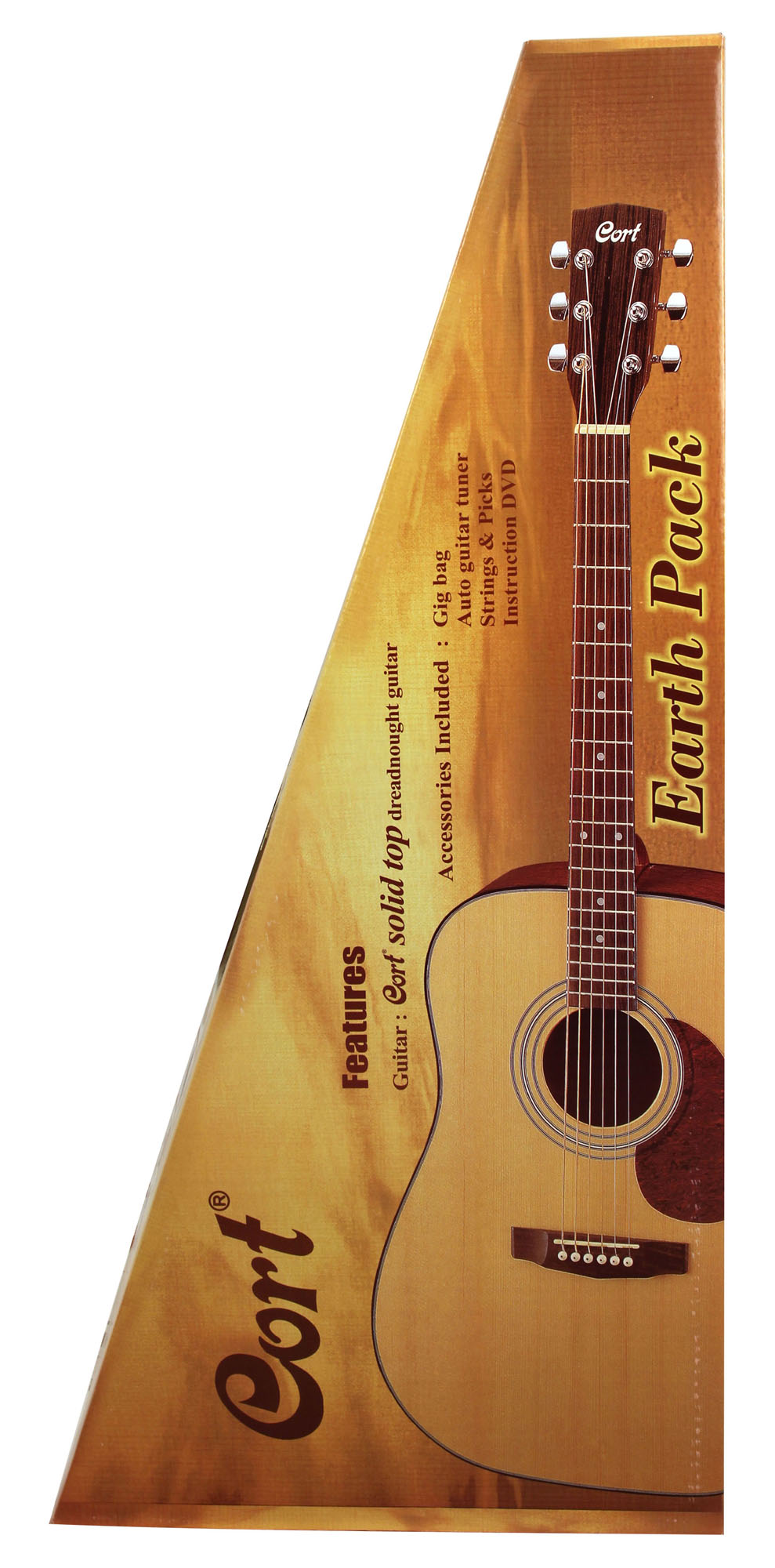 Cort Earth Pack Dreadnought Epicea Acajou Ova - Natural Open Pore - Pack guitarra acústica - Variation 2