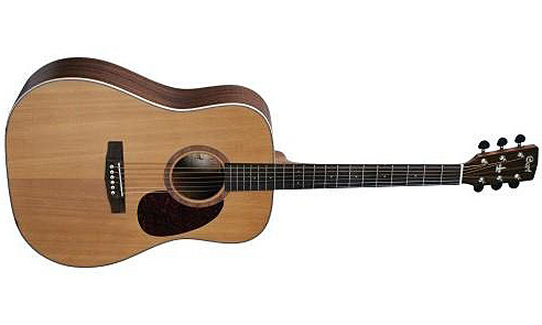 Cort Earth100c Dreadnought Cedre Acajou - Natural - Guitarra acústica & electro - Variation 1