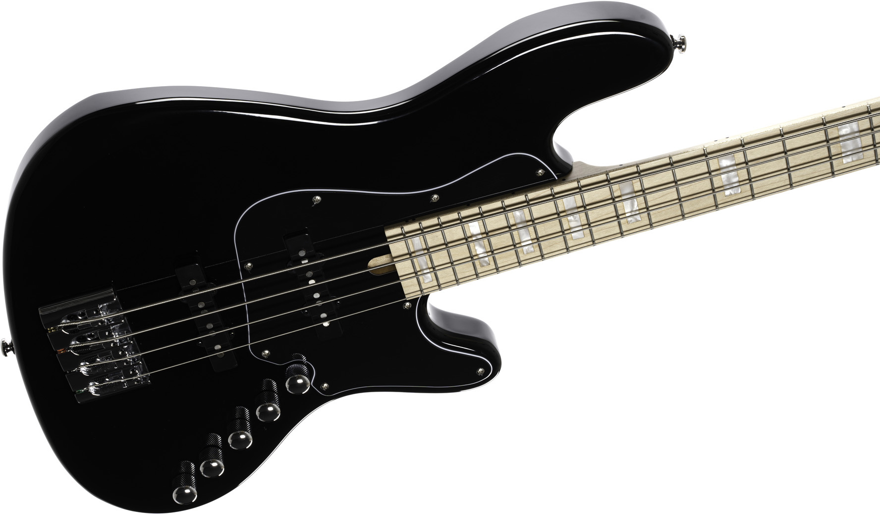 Cort Elrick Njs 4c Active Bartolini Mn - Black - Bajo eléctrico de cuerpo sólido - Variation 2