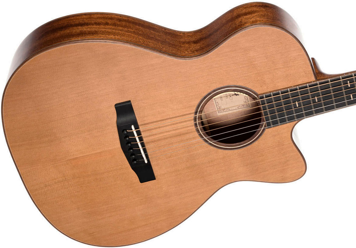 Cort Flow Oc Om Cw Cedre Acajou Eb - Natural Satin - Guitarra folk - Variation 2