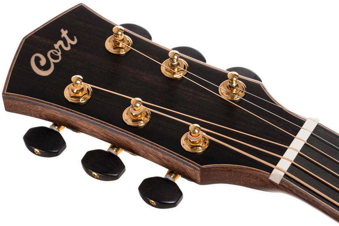 Cort Flow Oc Om Cw Cedre Acajou Eb - Natural Satin - Guitarra folk - Variation 8