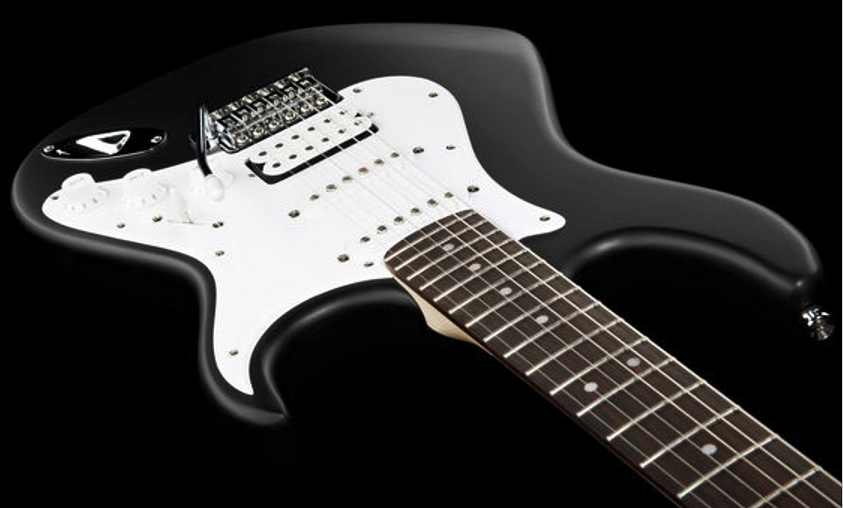 Cort G110 Bk Hss Trem - Black - Guitarra eléctrica con forma de str. - Variation 2
