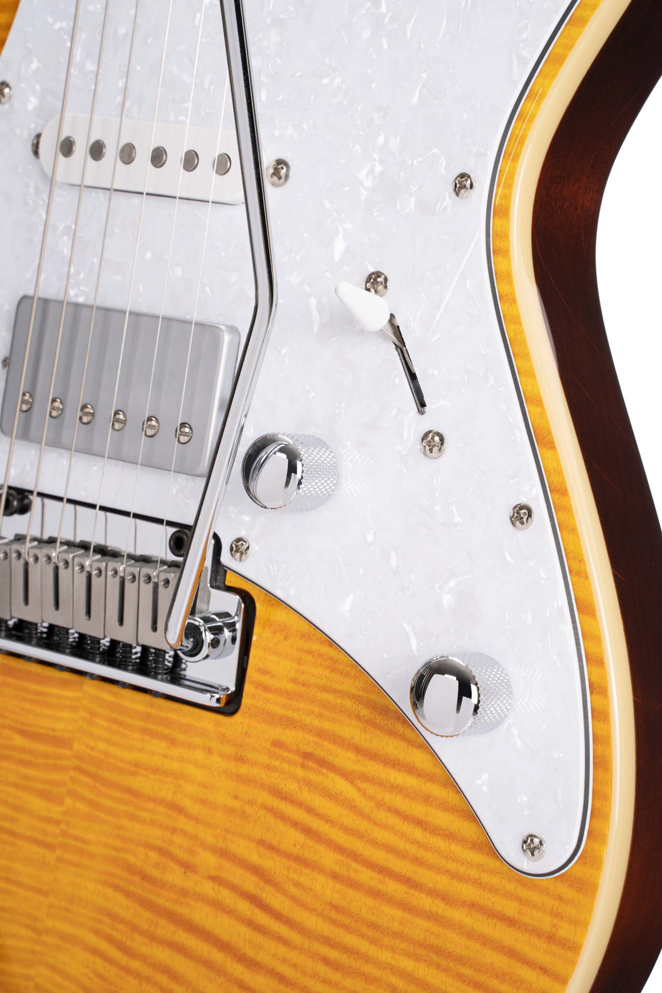 Cort G280 Seam Hss Trem Rw - Amber - Guitarra eléctrica con forma de str. - Variation 2
