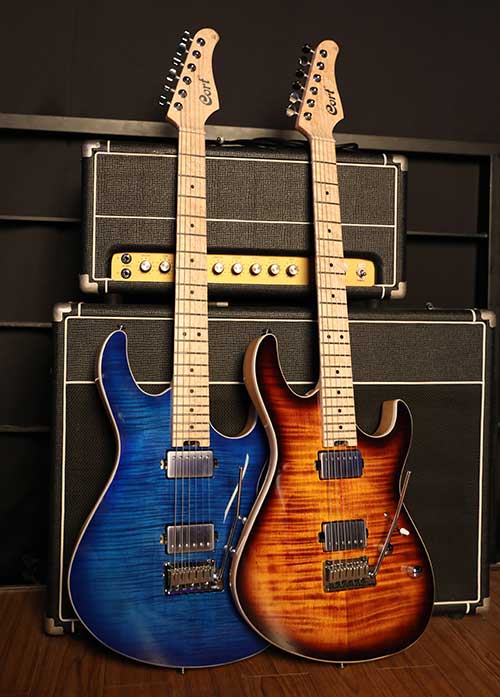 Cort G290 Fat Bbb Hh Trem Mn - Blue Burst - Guitarra eléctrica con forma de str. - Variation 6