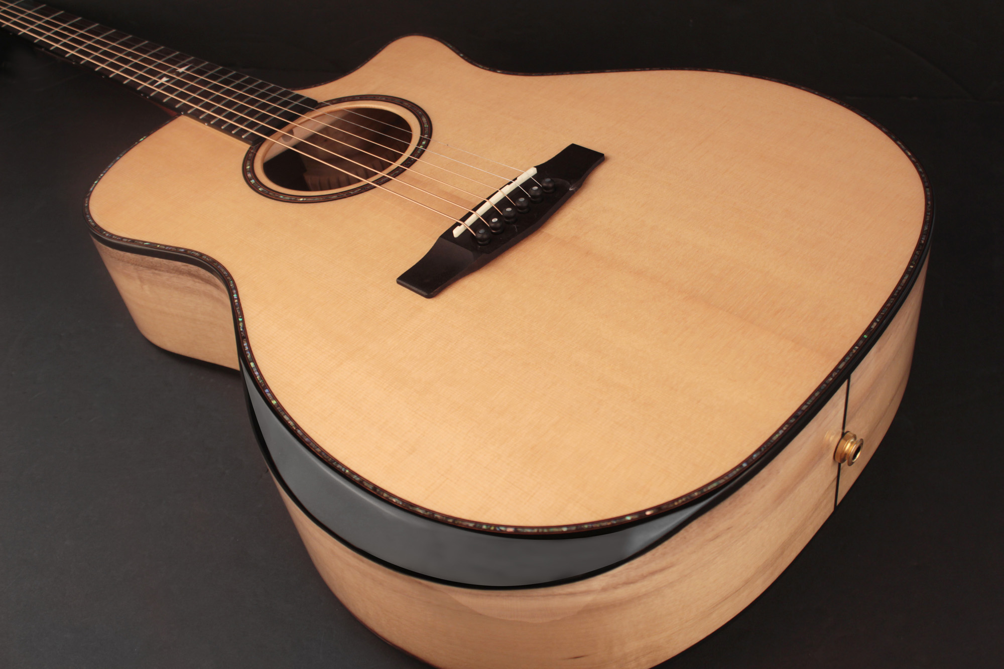 Cort Ga-my Bevel Grand Auditorium Cw Epicea Myrtlewood Ova - Natural - Guitarra folk - Variation 1