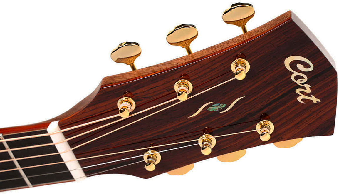 Cort Gold A10 Cocobolo Grand Auditorium Cw Epicea Cocobolo Eb - Natural - Guitarra folk - Variation 8