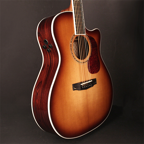 Cort Gold A8 Grand Auditorium Cw Epicea Pau Ferro Eb - Light Burst - Guitarra electro acustica - Variation 1