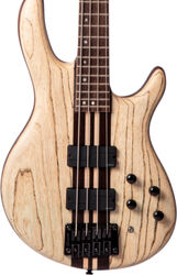 Bajo eléctrico de cuerpo sólido Cort A4 Ultra Ash - Etched natural black