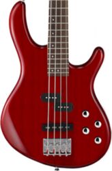 Bajo eléctrico de cuerpo sólido Cort Action Bass Plus TR - Trans red