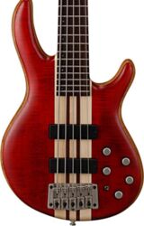 Bajo eléctrico de cuerpo sólido Cort Artisan 5 Plus - Cherry red