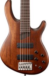 Bajo eléctrico de cuerpo sólido Cort B5 Plus MH OPM - Open pore mahogany