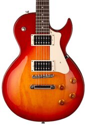 Guitarra eléctrica de corte único. Cort CR100 CRS - Cherry red sunburst