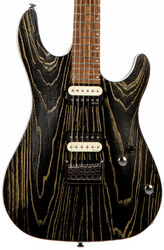 Guitarra eléctrica con forma de str. Cort KX300 - Etched black gold