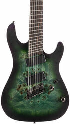 Guitarra eléctrica de 7 cuerdas Cort KX507 Multi Scale - Star dust green