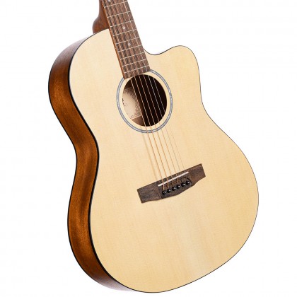 Cort Jade1 Concert Cw Epicea Acajou Mer - Natural Open Pore - Guitarra acústica & electro - Variation 1