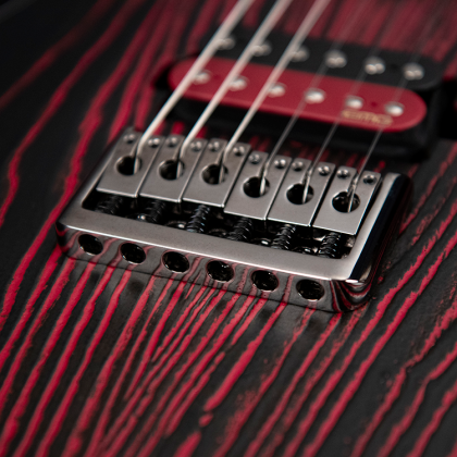 Cort Kx300 Ebr Hh Emg Ht Jat - Etched Black Red - Guitarra eléctrica con forma de str. - Variation 2