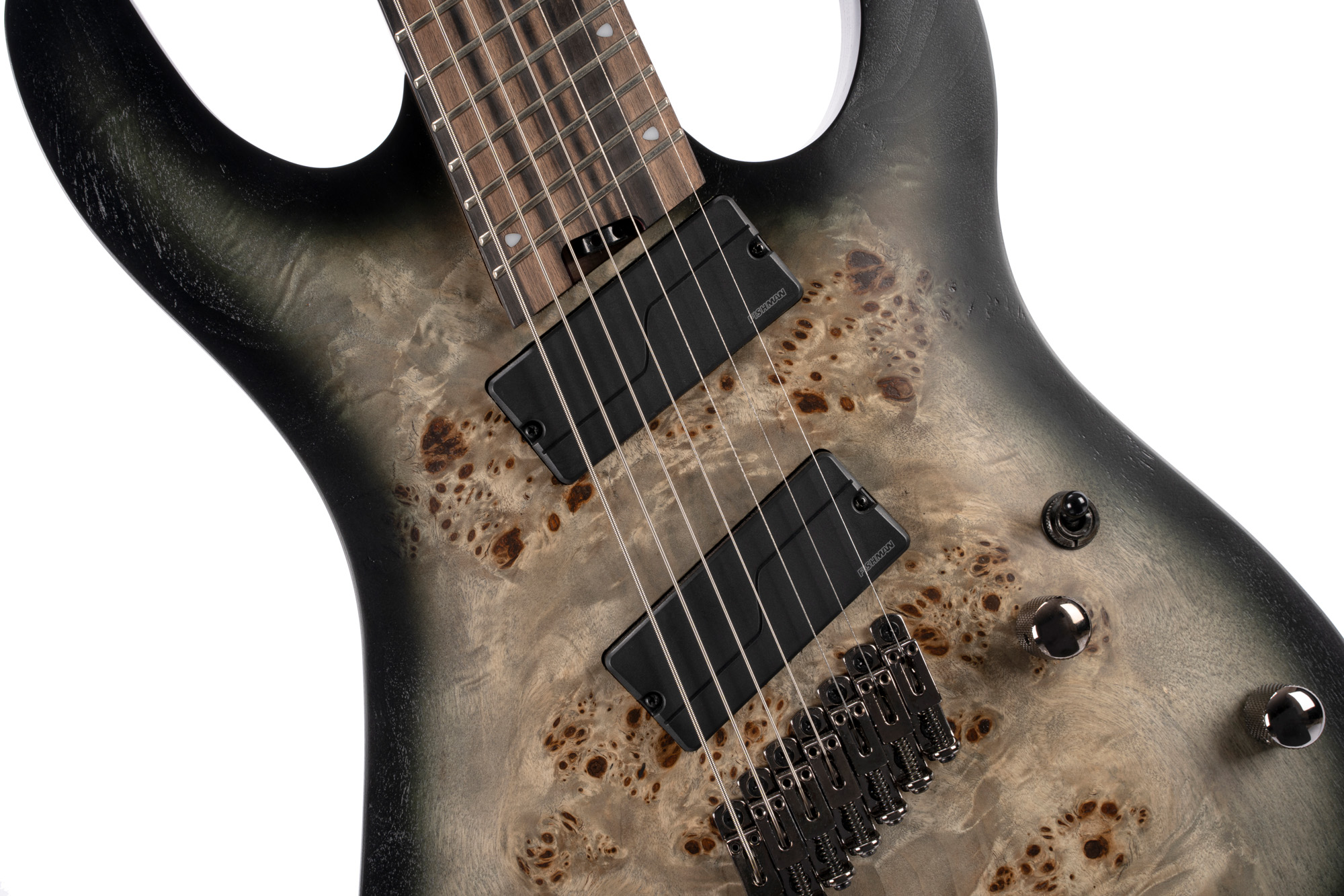 Cort Kx507 Multiscale 7c 2h Fishman Fluence Ht Eb - Star Dust Black - Multi-Scale Guitar - Variation 1