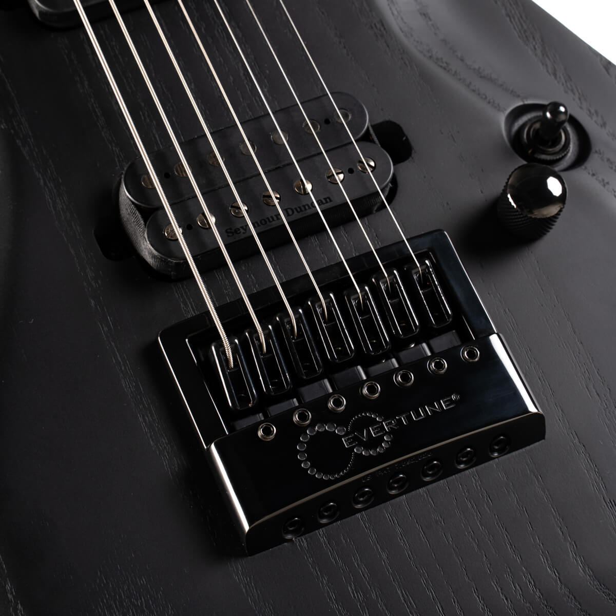 Cort Kx707 Evertune 2h Seymour Duncan Ht Eb - Open Pore Black - Guitarra eléctrica de 7 cuerdas - Variation 5