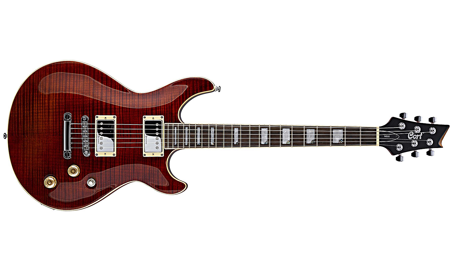Cort M600 - Black Cherry - Guitarra eléctrica de doble corte - Variation 1