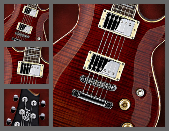 Cort M600 - Black Cherry - Guitarra eléctrica de doble corte - Variation 3