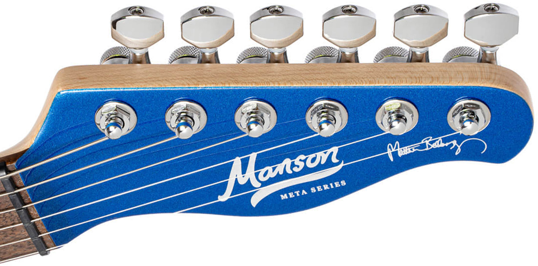 Cort Matthew Bellamy Mbm2 Sustainiac Meta Signature 2h Ht Lau - Meta Blue - Guitarra eléctrica con forma de tel - Variation 5