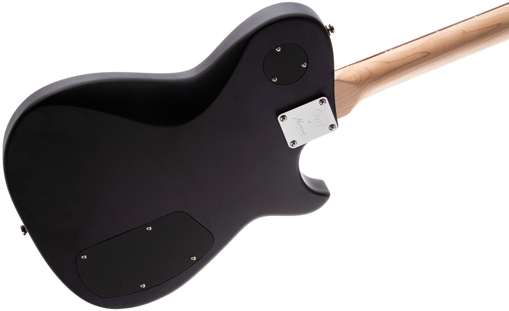 Cort Matthew Bellamy Mbm2h Gaucher Signature 2h Ht Lau - Satin Black - Guitarra eléctrica con forma de tel - Variation 3