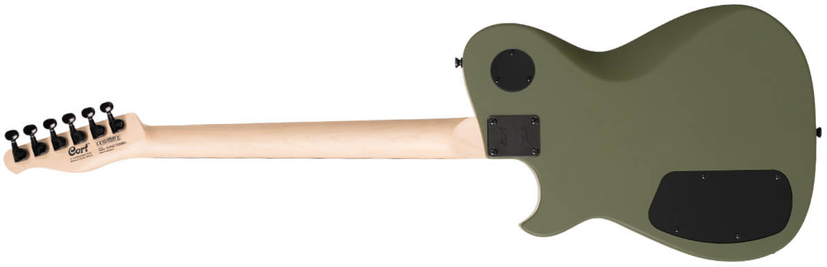Cort Matthew Bellamy Mbm2h Meta Signature 2h Ht Lau - Satin Olive Green - Guitarra eléctrica con forma de tel - Variation 1