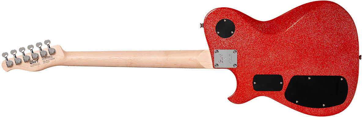 Cort Matthew Bellamy Mbm2h Meta Signature 2h Ht Lau - Red Sparkle - Guitarra eléctrica con forma de tel - Variation 1