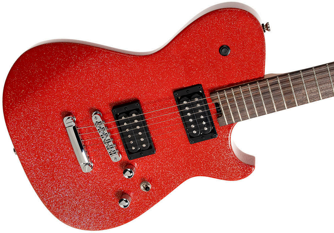 Cort Matthew Bellamy Mbm2h Meta Signature 2h Ht Lau - Red Sparkle - Guitarra eléctrica con forma de tel - Variation 2
