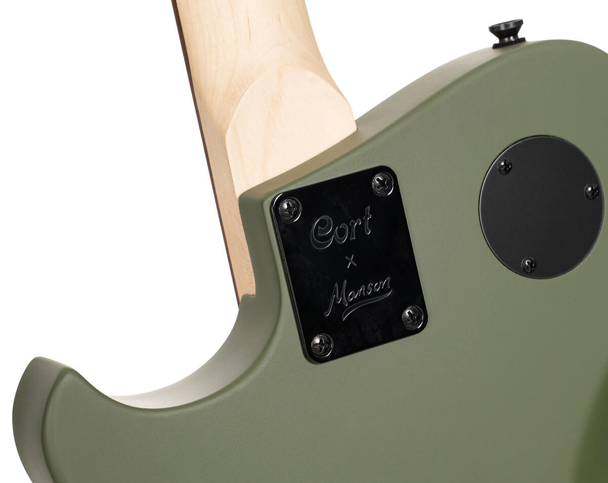 Cort Matthew Bellamy Mbm2h Meta Signature 2h Ht Lau - Satin Olive Green - Guitarra eléctrica con forma de tel - Variation 3